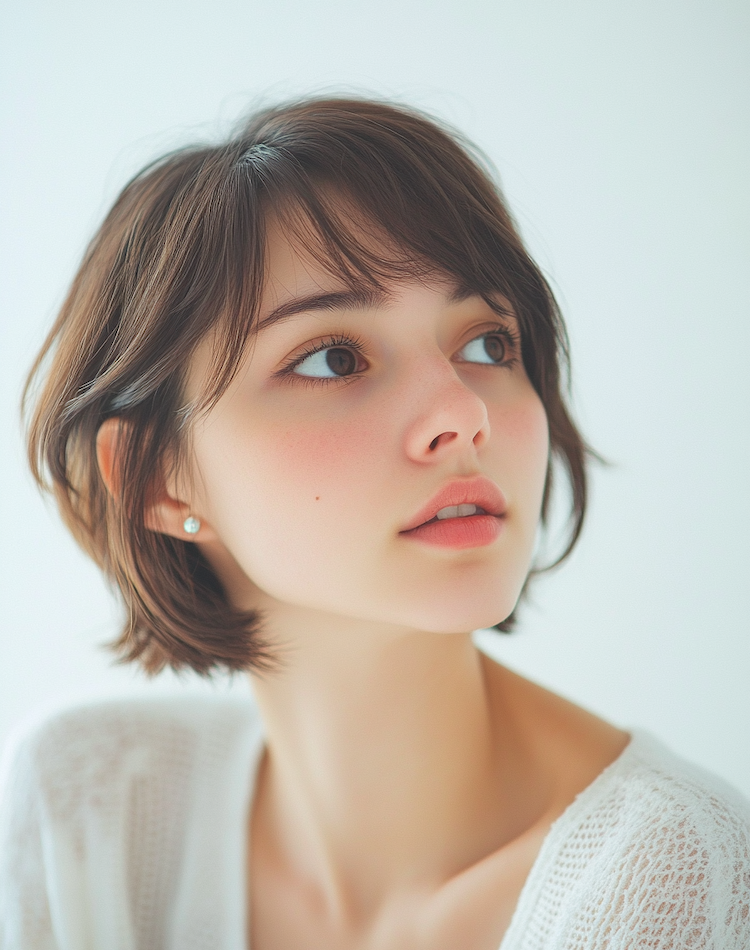 大人の小顔ショート